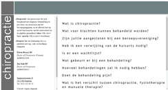Desktop Screenshot of chiropractie-haarlem.nl